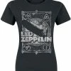 Band Shirts Led Zeppelin Vintage Girlie T-Shirt Black