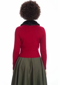 Banned Bow Dreaming 40's Cardigan In Burgundy 6 Banned Bow Dreaming 40's Cardigan In Burgundy -Banned Retro Shop banned CA21071 bow dreaming cardigan bur 3 1024x1024