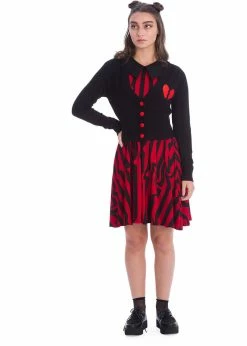 Banned Broken Heart 50's Cardigan Black -Banned Retro Shop banned CA21077 broken heart cardi blk 1 a9cdb259 023b 4f7f 8d79 7f91722fc051 1024x1024