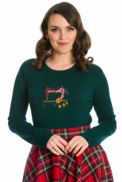 Banned Stitch & Sew 40's Jumper Green