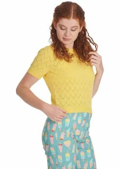 Banned Sweet Gardina 40's Jumper Yellow -Banned Retro Shop banned JP57113 sweet gardina jumper yel 2 a7db4b63 2201 47fd 9c39 af44333c1949 1024x1024
