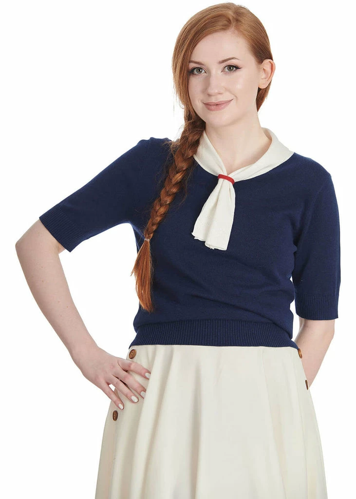 Banned Ahoy Sail 40's Jumper Navy 1 Banned Ahoy Sail 40's Jumper Navy