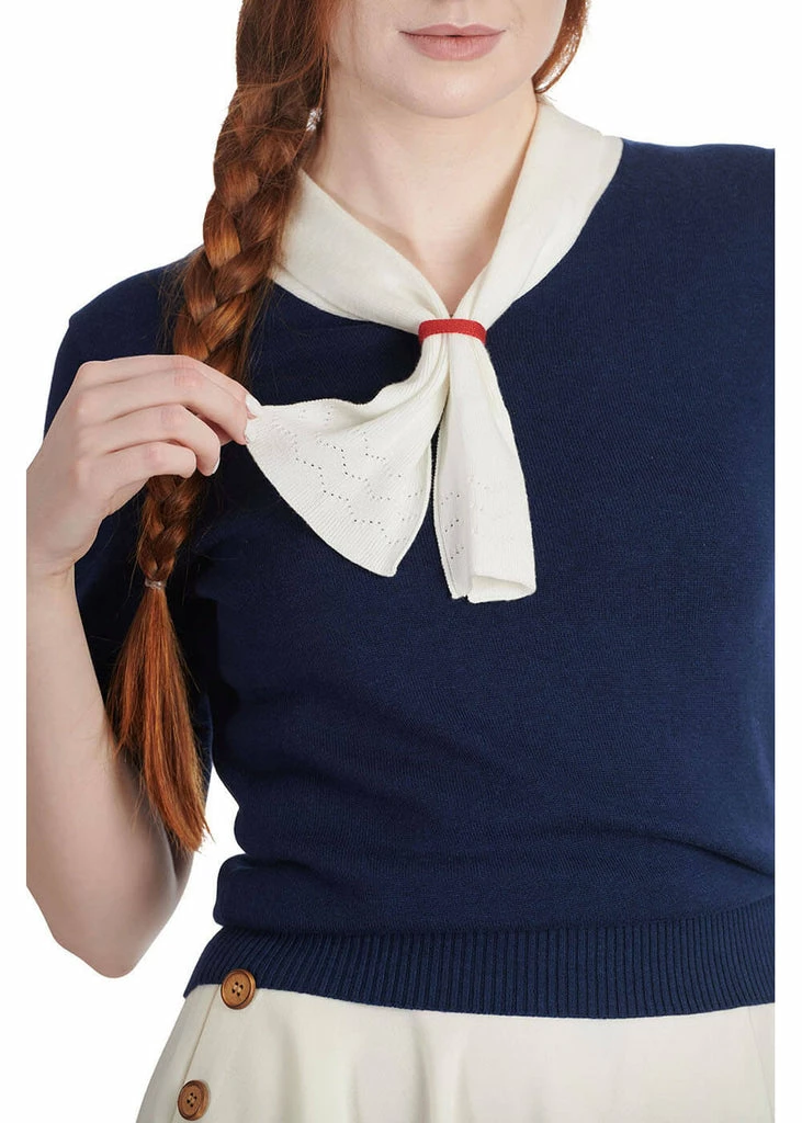 Banned Ahoy Sail 40's Jumper Navy 2 Banned Ahoy Sail 40's Jumper Navy - Image 2