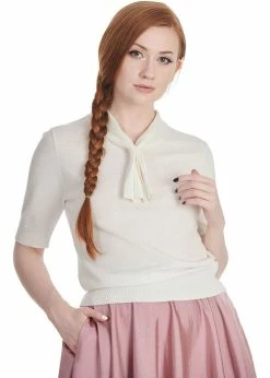 Banned Ahoy Sail 40's Jumper Offwhite