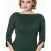 Banned Addicted 50's Jumper Forest Green
