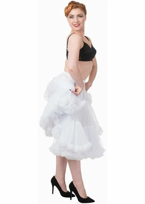 Banned 50's Petticoat Long White 2 Banned 50's Petticoat Long White - Image 2