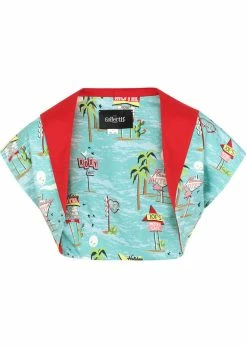 Collectif Lorna Motel 50's Bolero Blue