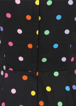Collectif Thelma Rainbow Polka Dot 70's Jumpsuit Black -Banned Retro Shop collectif JS SS221908A thelma rainbow polka jumpsuit blk 3 d88e6d69 11bb 405a 9a9b 2dcb83725cc2 1024x1024