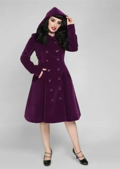 Banned Retro Shop -Banned Retro Shop collectif JT AW220603B heather velvet coat pur 0 d110e010 0b92 4ad9 9000 507adffbe98a 1024x1024