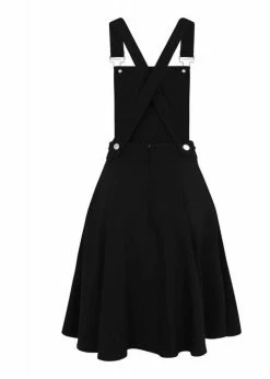 Collectif Kayden Braces 50's Swing Dress Black -Banned Retro Shop collectif SS190809A kayden dress black 3 1024x1024