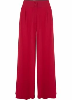 Rock N Romance Sophia 40's Palazzo Trousers Red