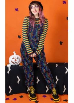 Run & Fly Rainbow Spider Web 70's Dungarees Black 10 Run & Fly Rainbow Spider Web 70's Dungarees Black -Banned Retro Shop run and flyJ M2168 rainbow spider web dungarees blk 10 f1bcae63 eb81 4b88 8bc9 1acc25962bd1 1024x1024