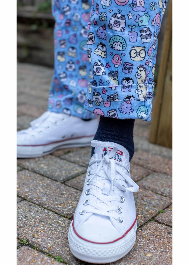 Run & Fly Sugar And Sloth 80's Dungarees Blue 3 Run & Fly Sugar And Sloth 80's Dungarees Blue - Image 3