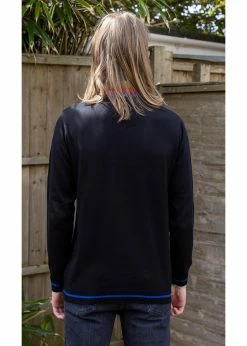 Run & Fly Retro Zip 70's Jumper Black 10 Run & Fly Retro Zip 70's Jumper Black -Banned Retro Shop run and fly JM2073 retro zip jumper blk 3 1024x1024