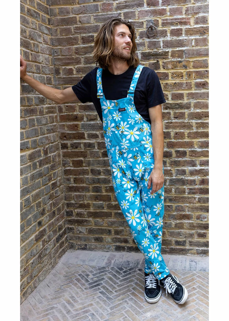 Run & Fly Bee Free 70's Dungarees Blue 6 Run & Fly Bee Free 70's Dungarees Blue - Image 6