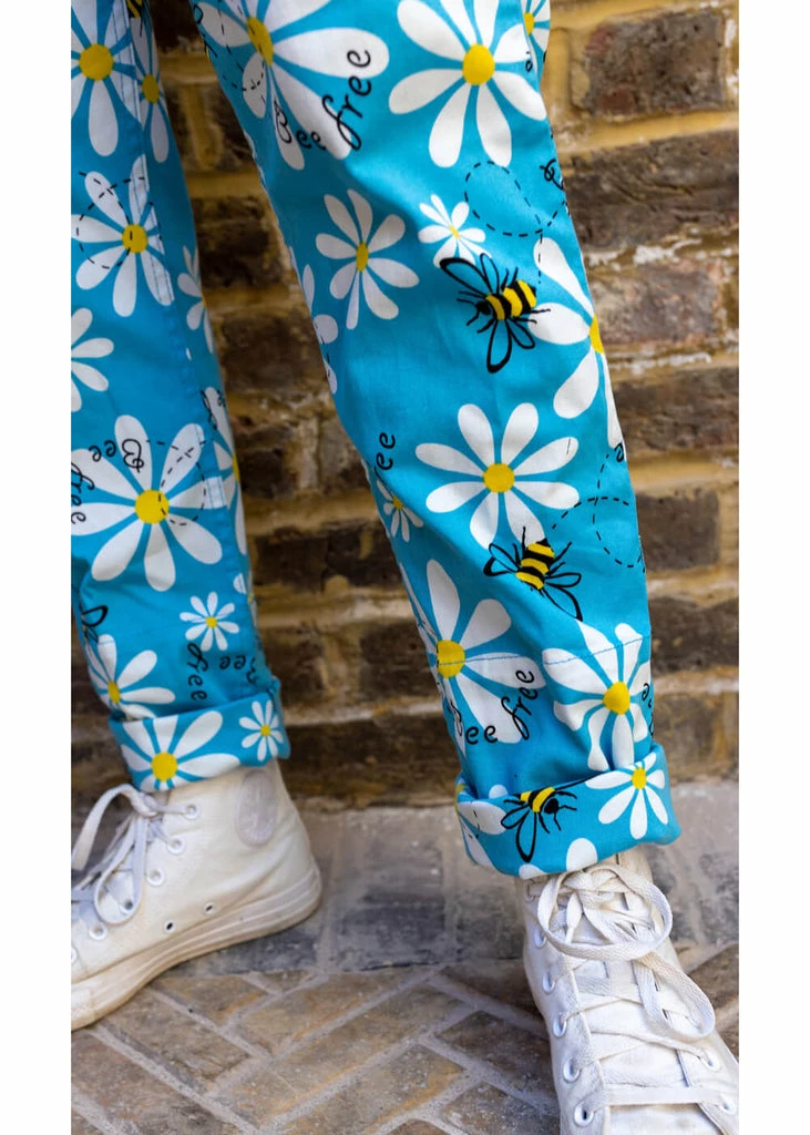 Run & Fly Bee Free 70's Dungarees Blue 5 Run & Fly Bee Free 70's Dungarees Blue - Image 5