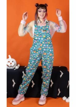 Run & Fly Pumpkin Patch 70's Dungarees Pastel