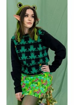 Run & Fly Prince Frog Jumper Black -Banned Retro Shop run and fly JM2195 prince frog jumper blk 3 1024x1024