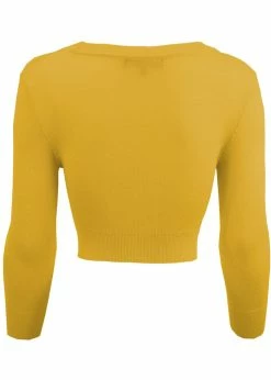 Succubus Clothing Retro Short 50's Cardigan Honey Yellow 5 Succubus Clothing Retro Short 50's Cardigan Honey Yellow -Banned Retro Shop succubus clothing CO129Y retro crop cardi honey 1 93c503f0 5778 4e36 b41a 73b3e0400468 1024x1024