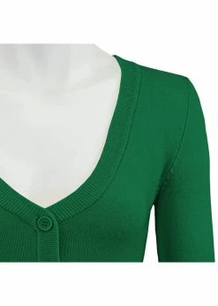 Succubus Clothing Retro Short 50's Cardigan Kelly Green -Banned Retro Shop succubus clothing CO129Y retro crop cardi kelly grn 1 8a777ae5 afdc 4546 b1e8 4df6fed70c76 1024x1024