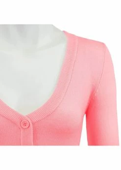 Succubus Clothing Retro Short 50's Cardigan Light Pink -Banned Retro Shop succubus clothing CO129Y retro crop cardi light pink 0 1c8595fc cd63 4f88 ab1a 27be74d93ced 1024x1024