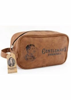 Temerity Jones Gentlemen Essentials Toiletry Bag Brown