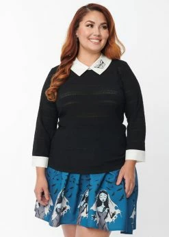 Unique Vintage X Corpse Bride Sabrina Butterfly Sweater Black -Banned Retro Shop unique vintage K1422KT2 corpse bride sabrina sweater 2 d88bbbed a254 4be0 a6b8 8ce1757f2119 1024x1024