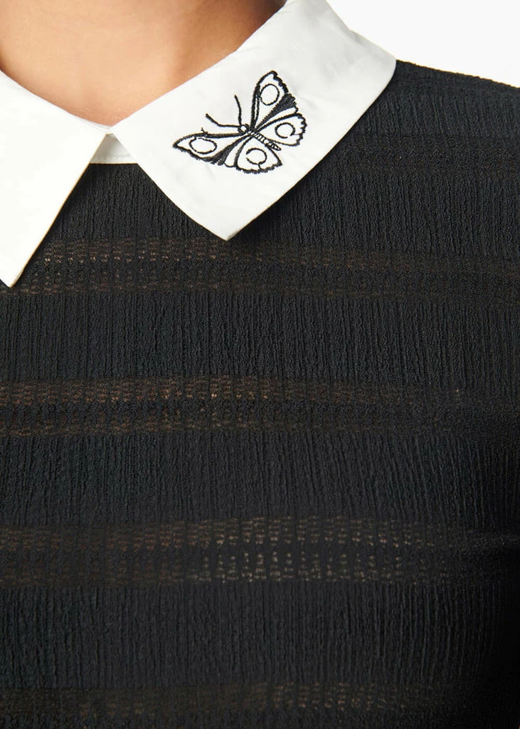 Unique Vintage X Corpse Bride Sabrina Butterfly Sweater Black - Image 2