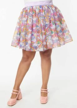 Unique Vintage X Care Bears Kingdom Of Caring Tulle Skirt Purple