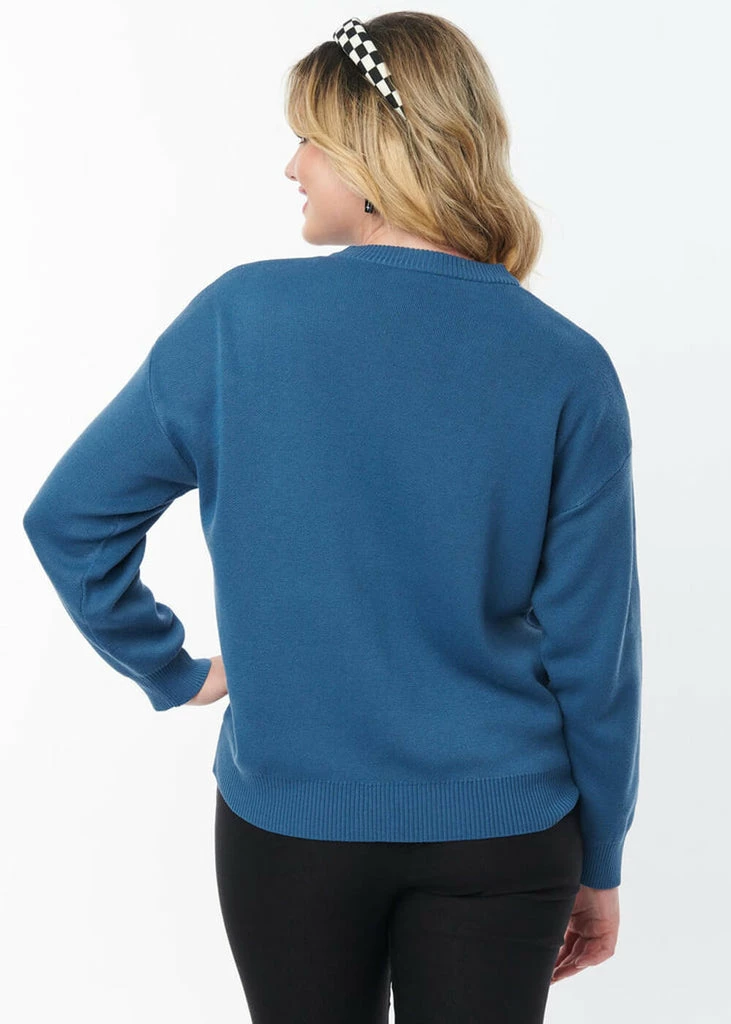 Unique Vintage X Corpse Bride Sweater Blue - Image 5