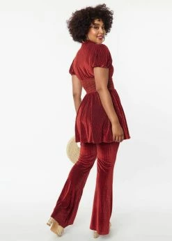 Unique Vintage Smak Parlour Honeycomb Velvet 70's Babydoll Blouse Burgundy Red -Banned Retro Shop unique vintage SP246KT3 sp honeycomb blouse bur 2 723164de b4a4 4601 945c 5a9cbc433538 1024x1024