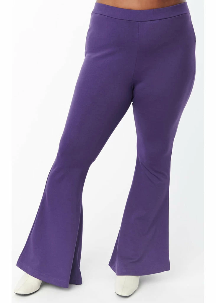 Unique Vintage X Scooby Doo 70's Flare Trousers Purple - Image 6