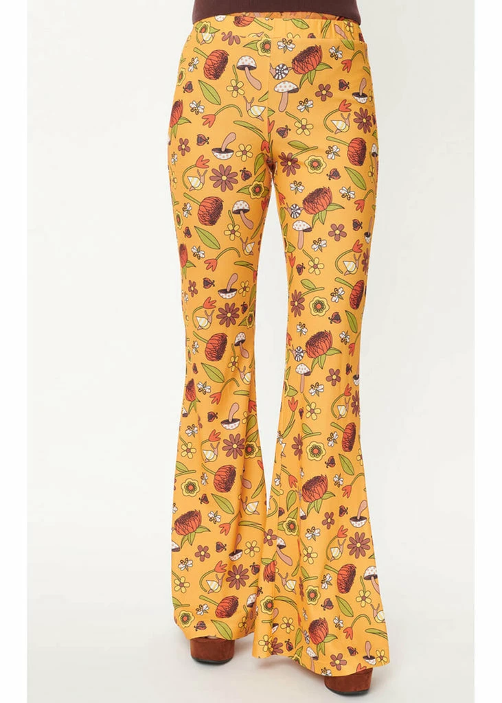 Unique Vintage Smak Parlour Garden Party Find Your Flare 70's Trousers Mustard 1 Unique Vintage Smak Parlour Garden Party Find Your Flare 70's Trousers Mustard