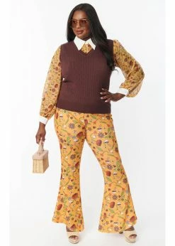 Unique Vintage Smak Parlour Garden Party Find Your Flare 70's Trousers Mustard 8 Unique Vintage Smak Parlour Garden Party Find Your Flare 70's Trousers Mustard -Banned Retro Shop unique vintage SP363KB3 sp garden party trousers must 4 008c3f07 a0e4 4988 a560 581de0c78757 1024x1024